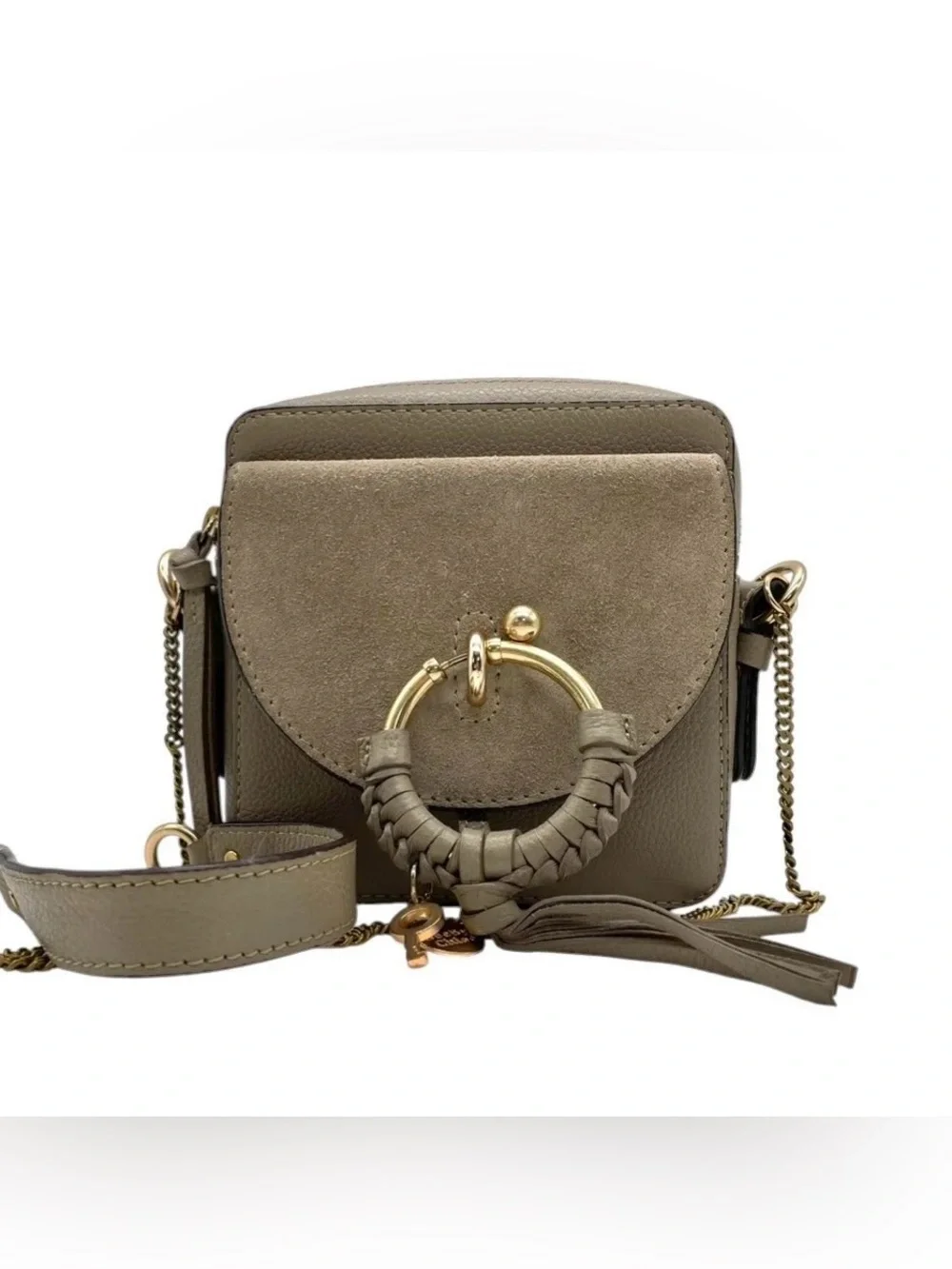Chloé Joan Small Leather & Suede Crossbody Bag